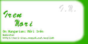 iren mori business card